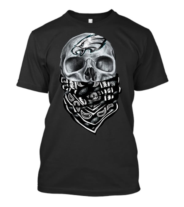 Philadelphia Eagles Skull Bandana T-Shirt