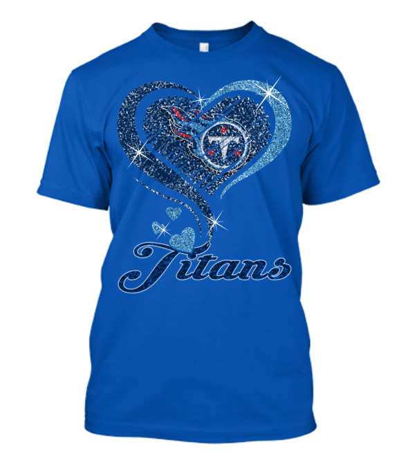 Tennessee Titans Heart Logo And Titans T-Shirt