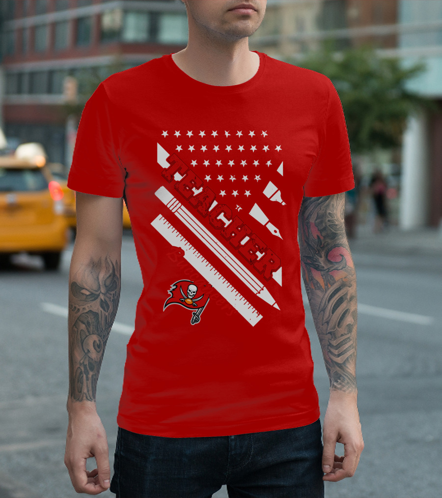 Teacher Tampa Bay Buccaneers Flag T-Shirt