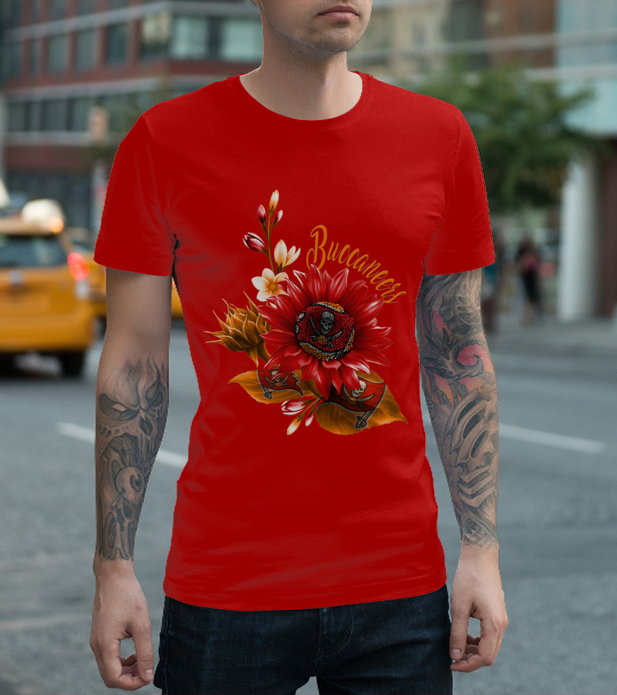 Buccaneers Floral Skull T-Shirt