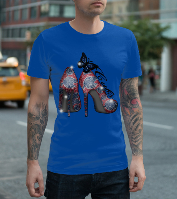 Cubs High Heels With Butterfly Accent T-Shirt