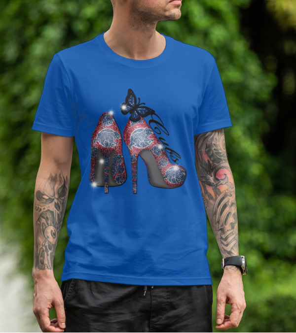 Cubs High Heels With Butterfly Accent T-Shirt