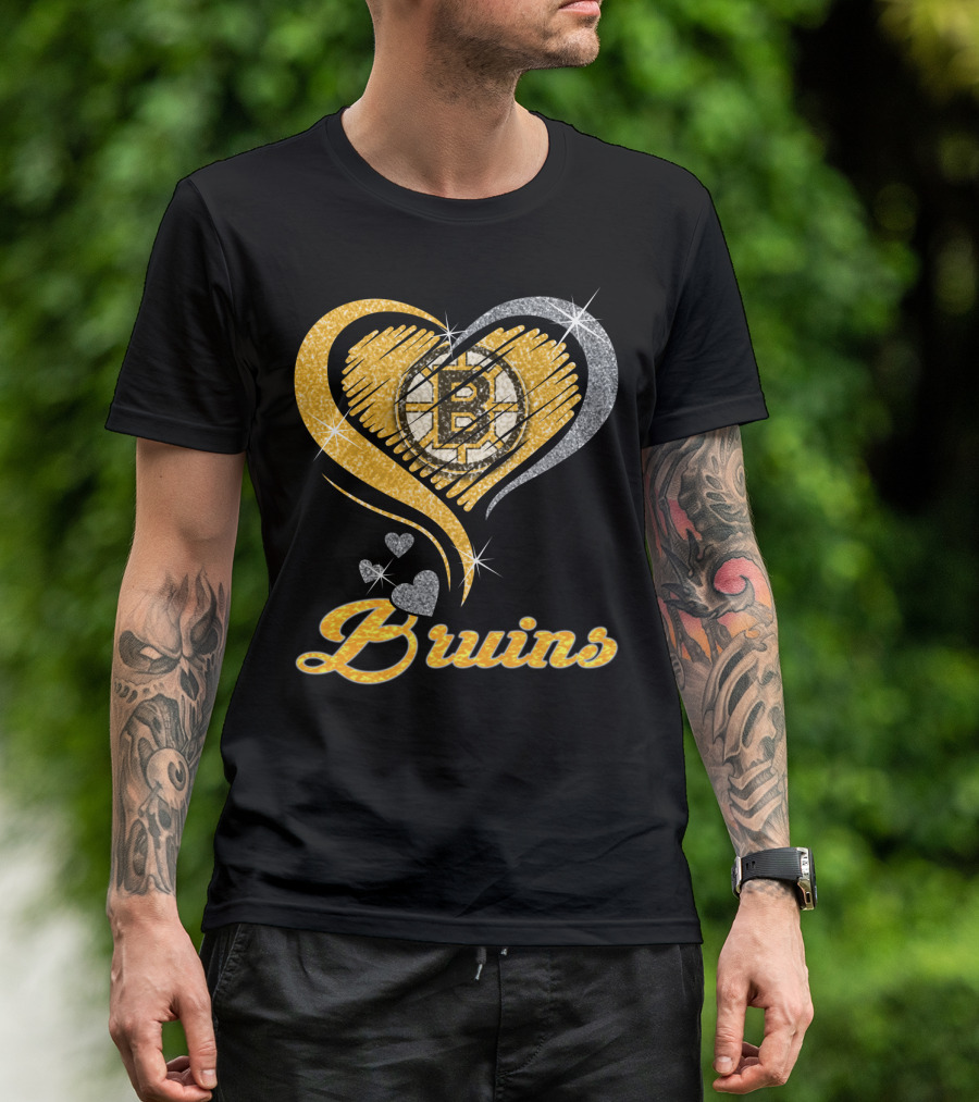 Boston Bruins Heart T-Shirt