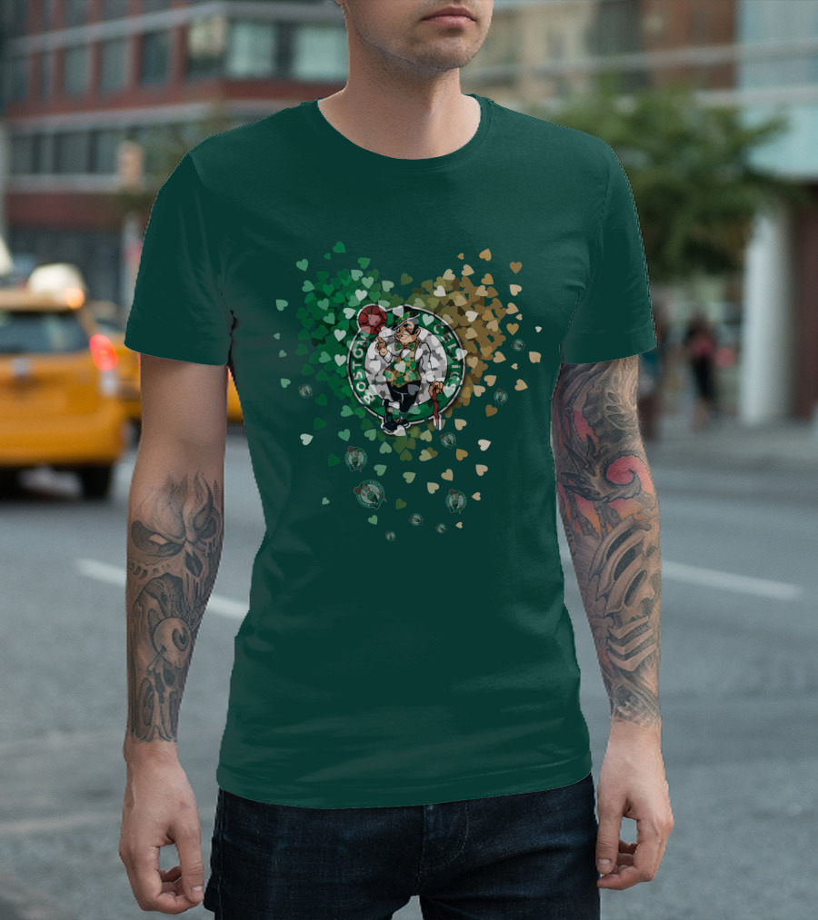 Boston Celtics Heart Logo Burst T-Shirt