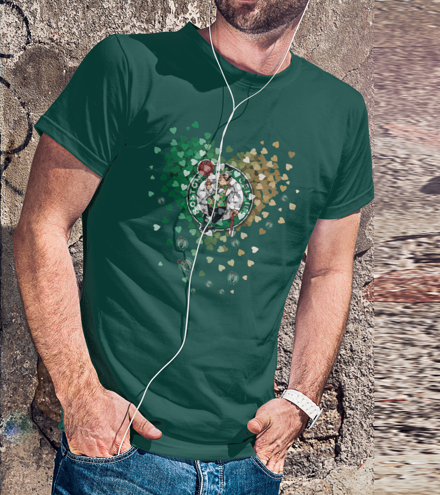 Boston Celtics Heart Logo Burst T-Shirt