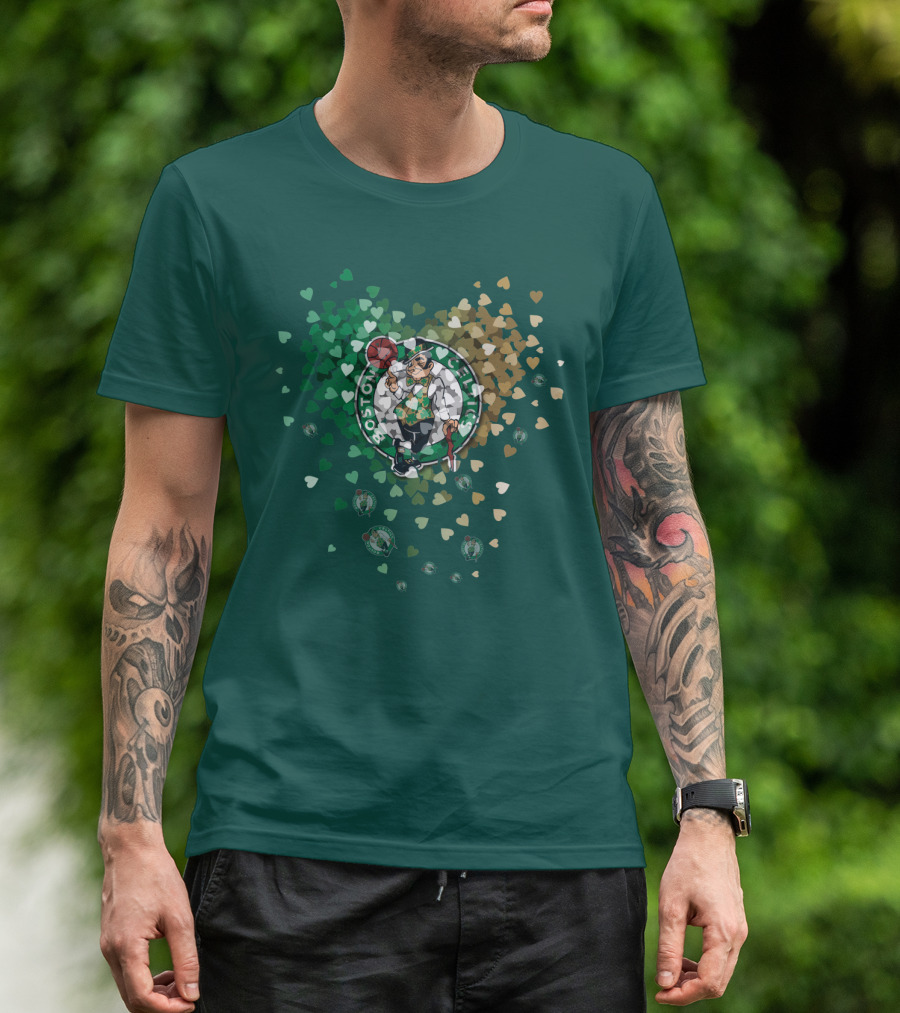 Boston Celtics Heart Logo Burst T-Shirt