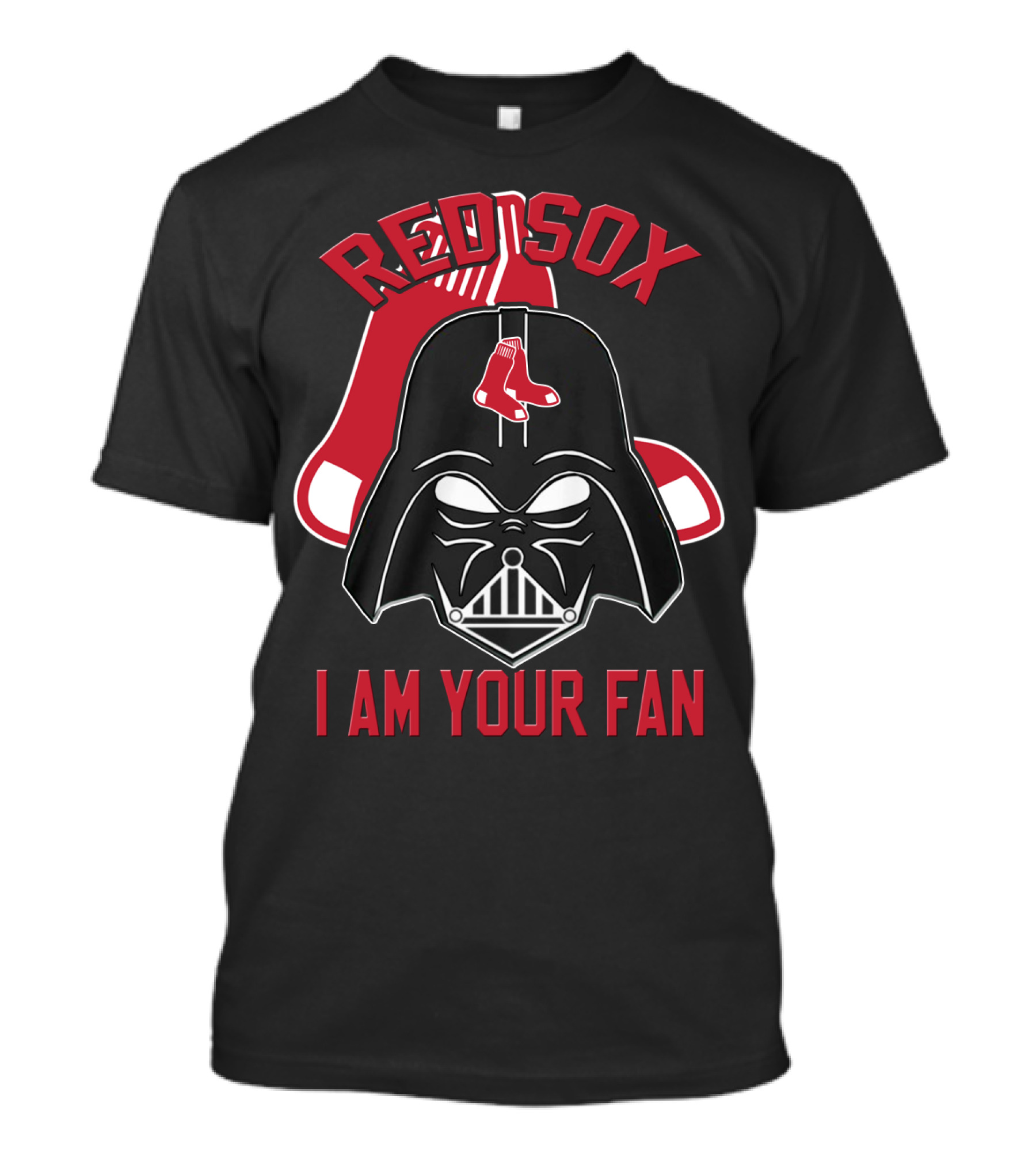 Red Sox I Am Your Fan Darth Vader Baseball Tribute T-Shirt