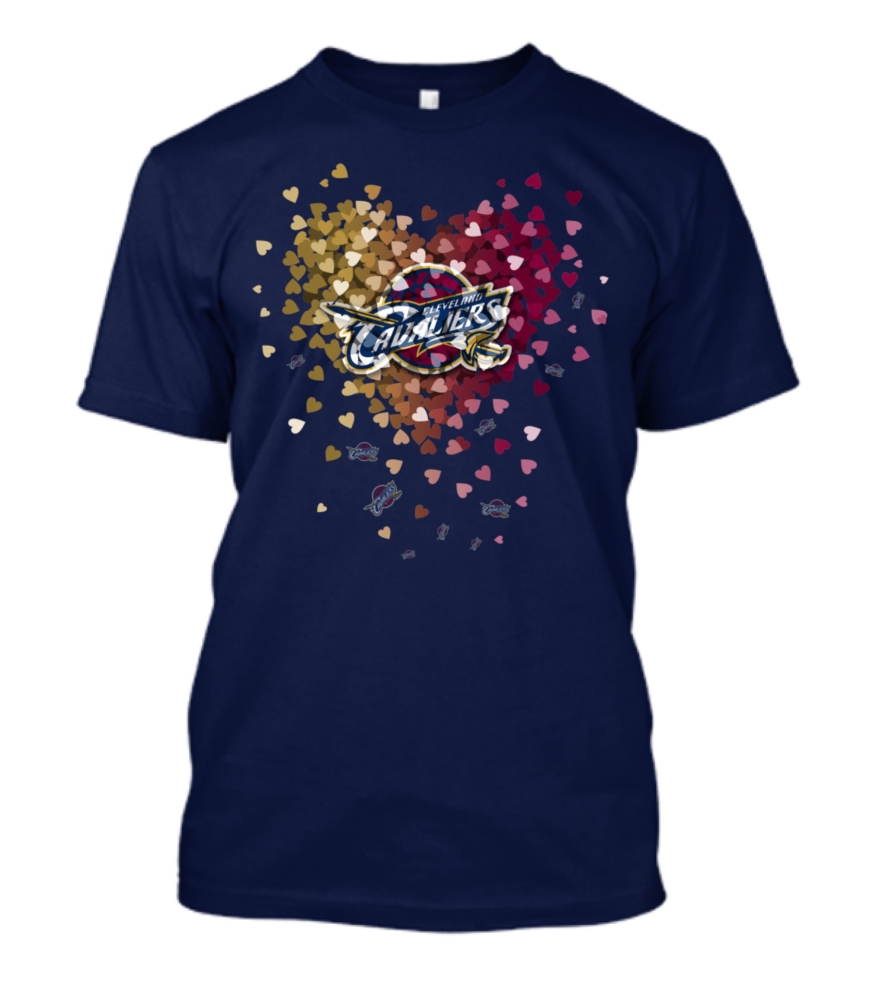 Cleveland Cavaliers Heart T-Shirt