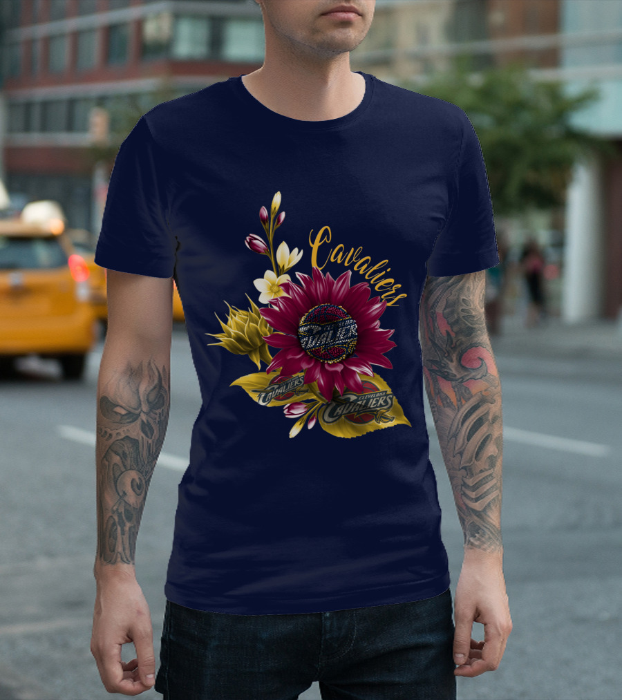 Cleveland Cavaliers Floral Basketball T-Shirt