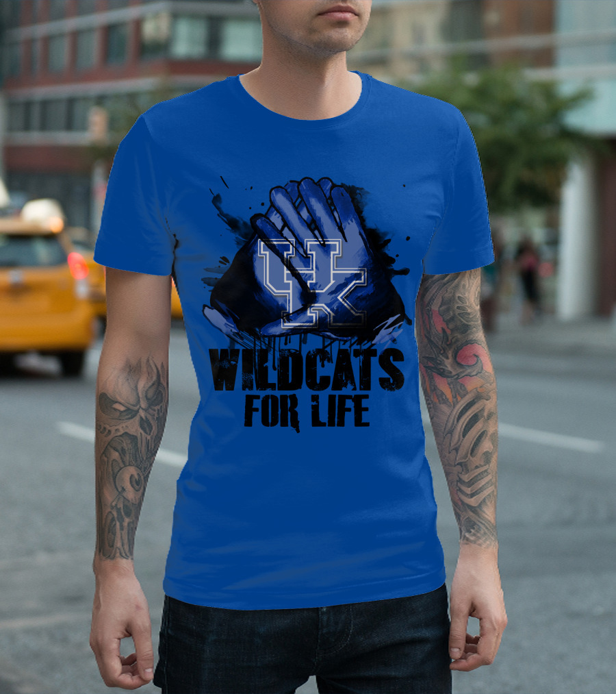 Kentucky Wildcats For Life Uk T-Shirt