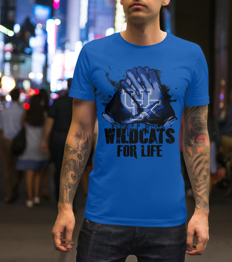 Kentucky Wildcats For Life Uk T-Shirt