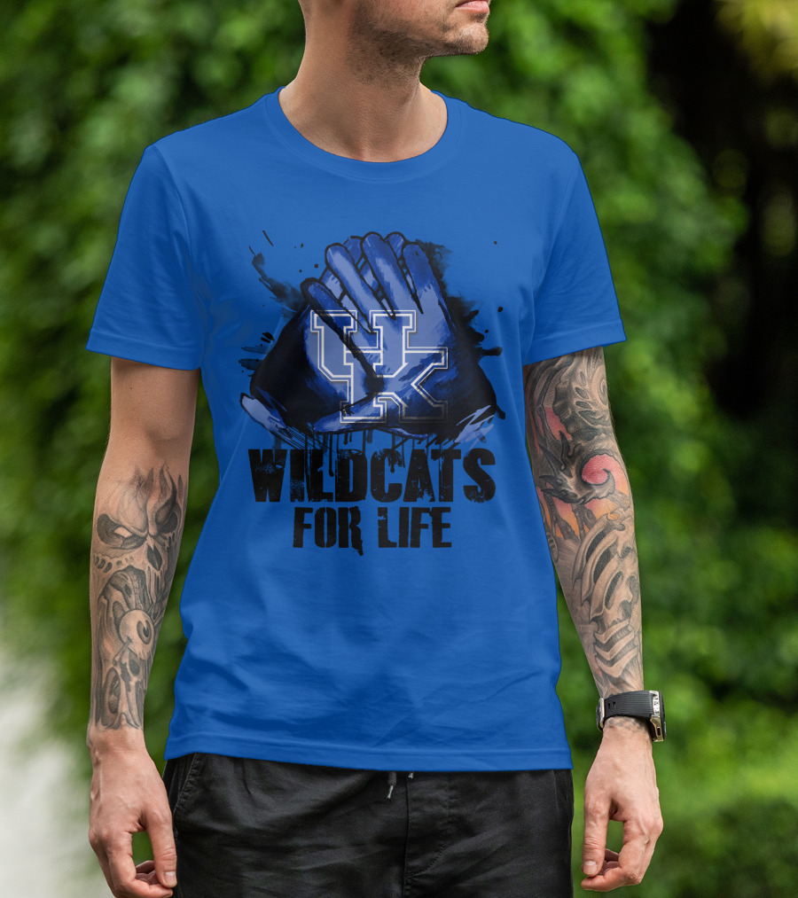 Kentucky Wildcats For Life Uk T-Shirt