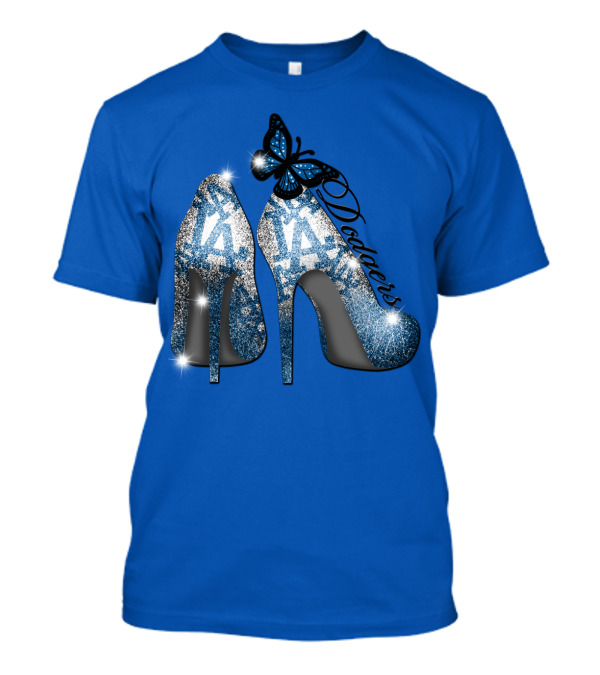 Los Angeles Dodgers La Heels Butterfly T-Shirt