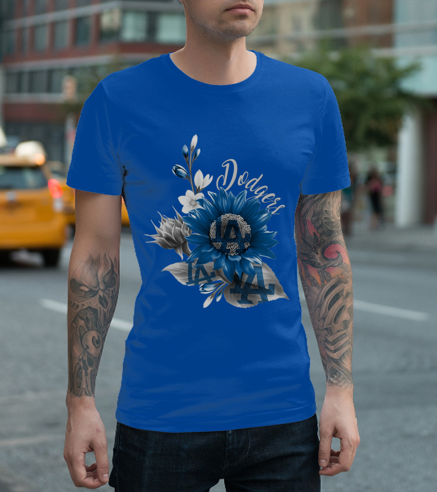 Los Angeles Dodgers Floral T-Shirt