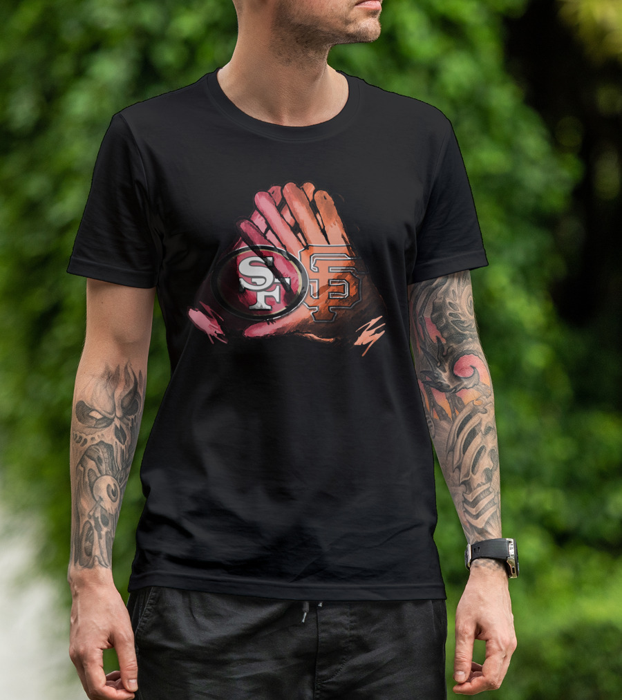 49ers And Giants For Life Football Baseball Fol T-Shirt