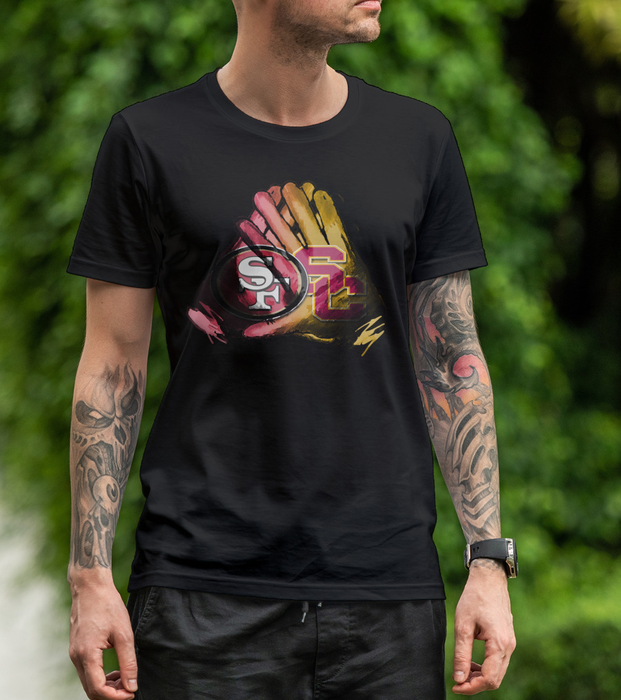 49ers And Usc Trojans For Life Fol T-Shirt