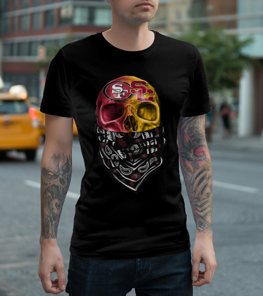 Sf Sc Skull Bandana T-Shirt