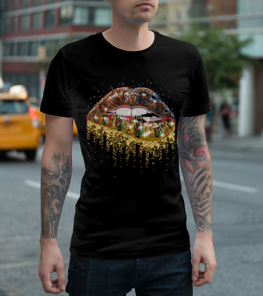 Lip Chicago Blackhawks Lips T-Shirt
