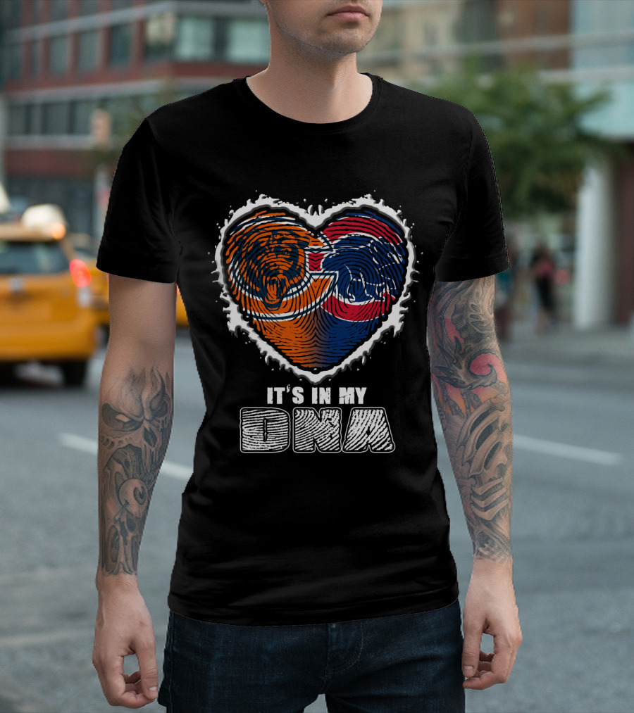 It's In My Dna Bears Cubs Heart T-Shirt