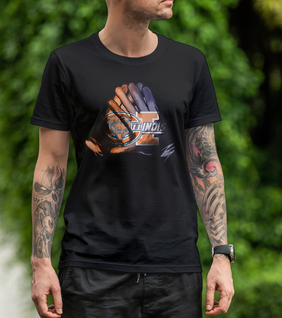 Bears And Fighting Illini For Life T-Shirt