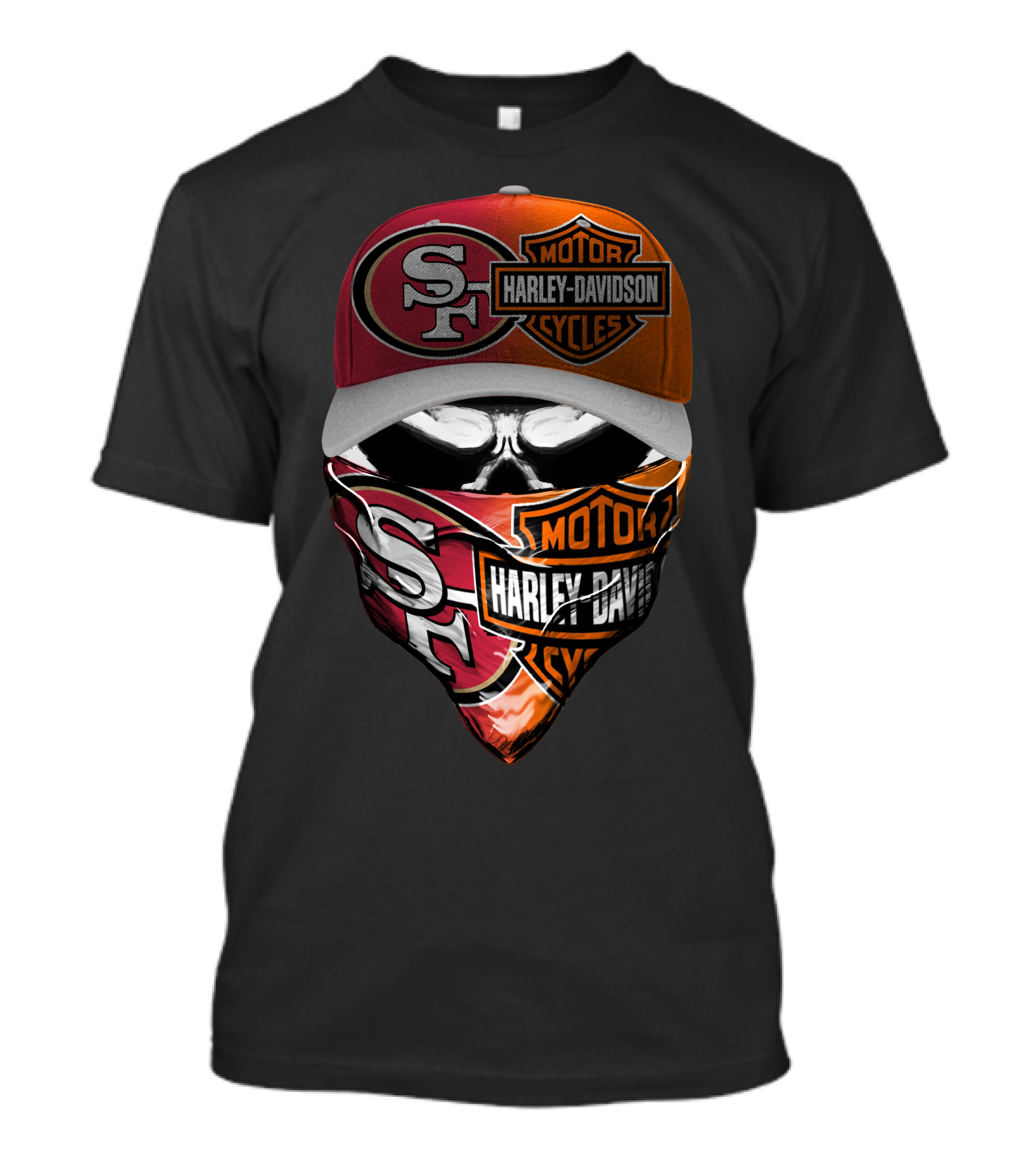 San Francisco 49ers Harley Davidson Motorcycles T-Shirt