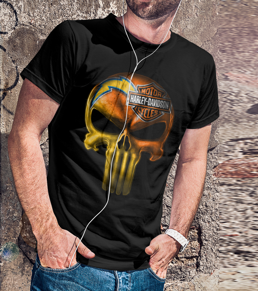 Harley Davidson Punisher Skull Chargers T-Shirt