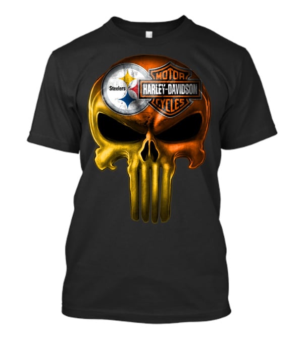 Steelers Harley Davidson Skull 27Hl T-Shirt