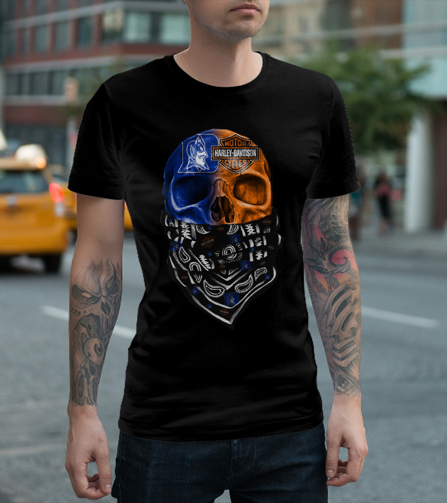 Harley Davidson Duke Skull Bandana T-Shirt