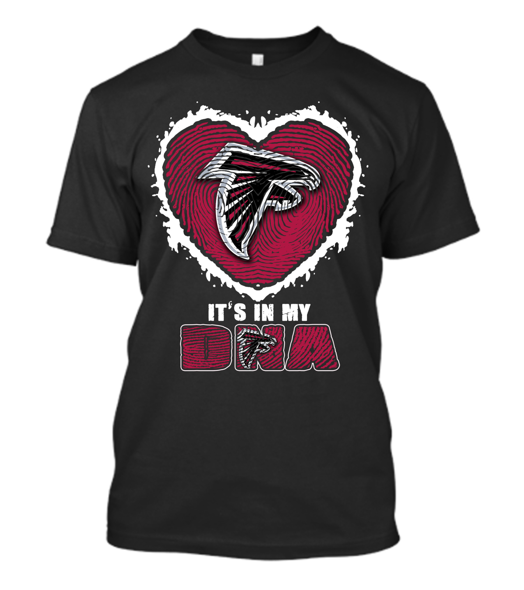 It's In My DNA Atlanta Falcons Heart T-Shirt