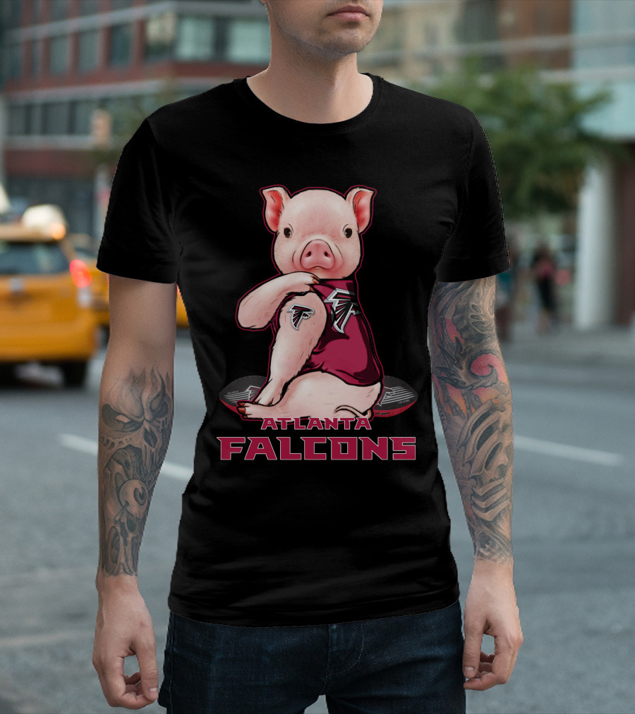 Atlanta Falcons Pig Football Fan T-Shirt