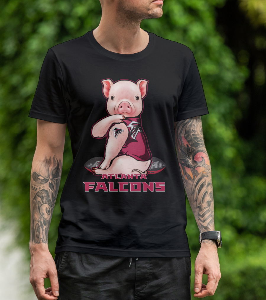 Atlanta Falcons Pig Football Fan T-Shirt