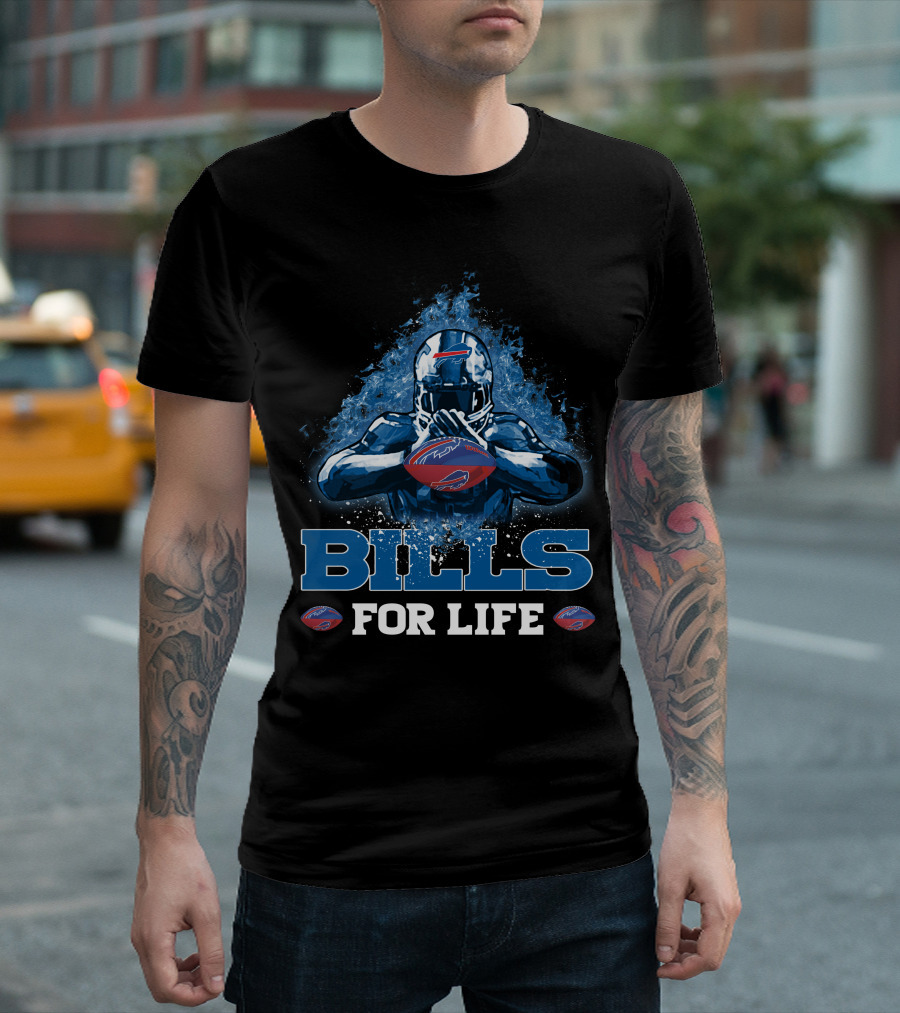 BILLS FOR LIFE Buffalo Bills Football Player NFL T-Shirt
