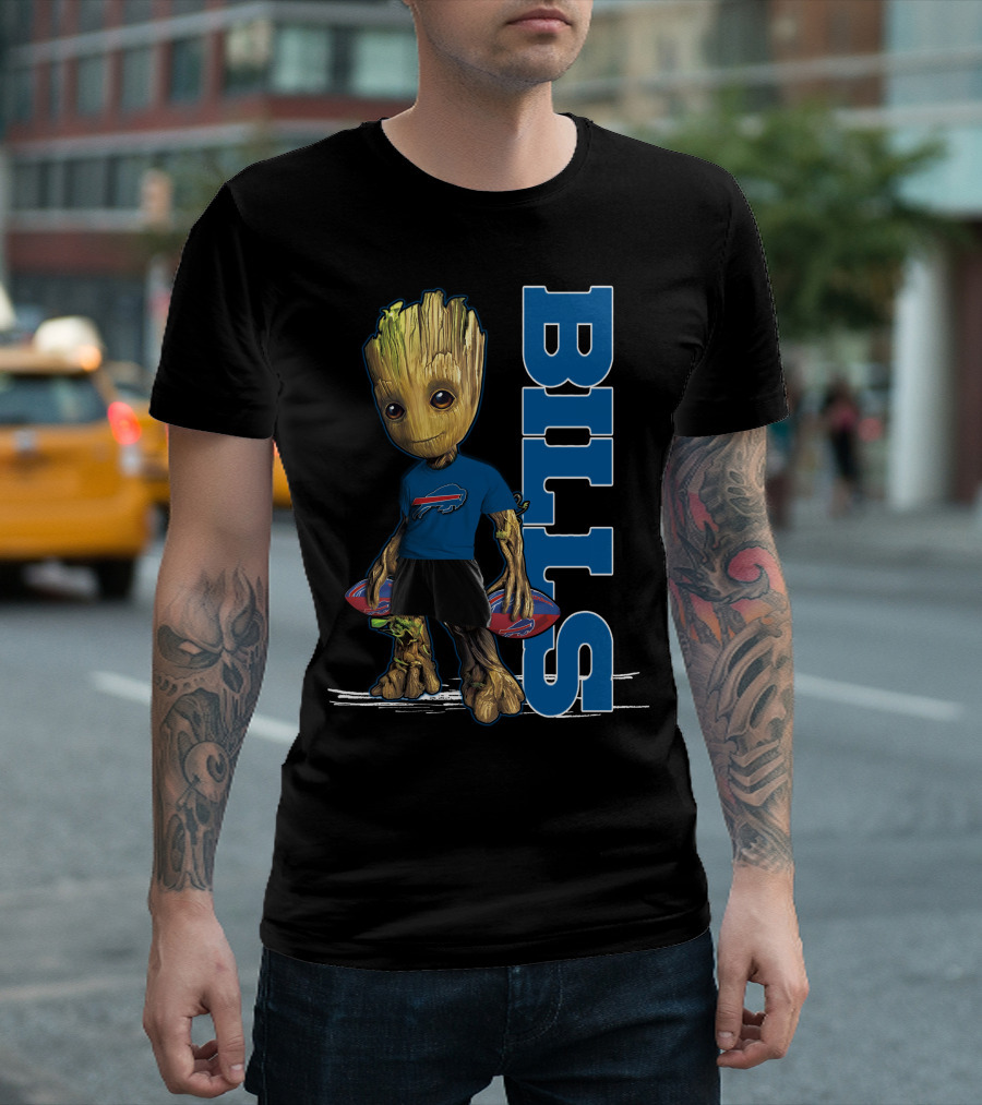 Groot Buffalo Bills NFL Guardians of the Galaxy T-Shirt