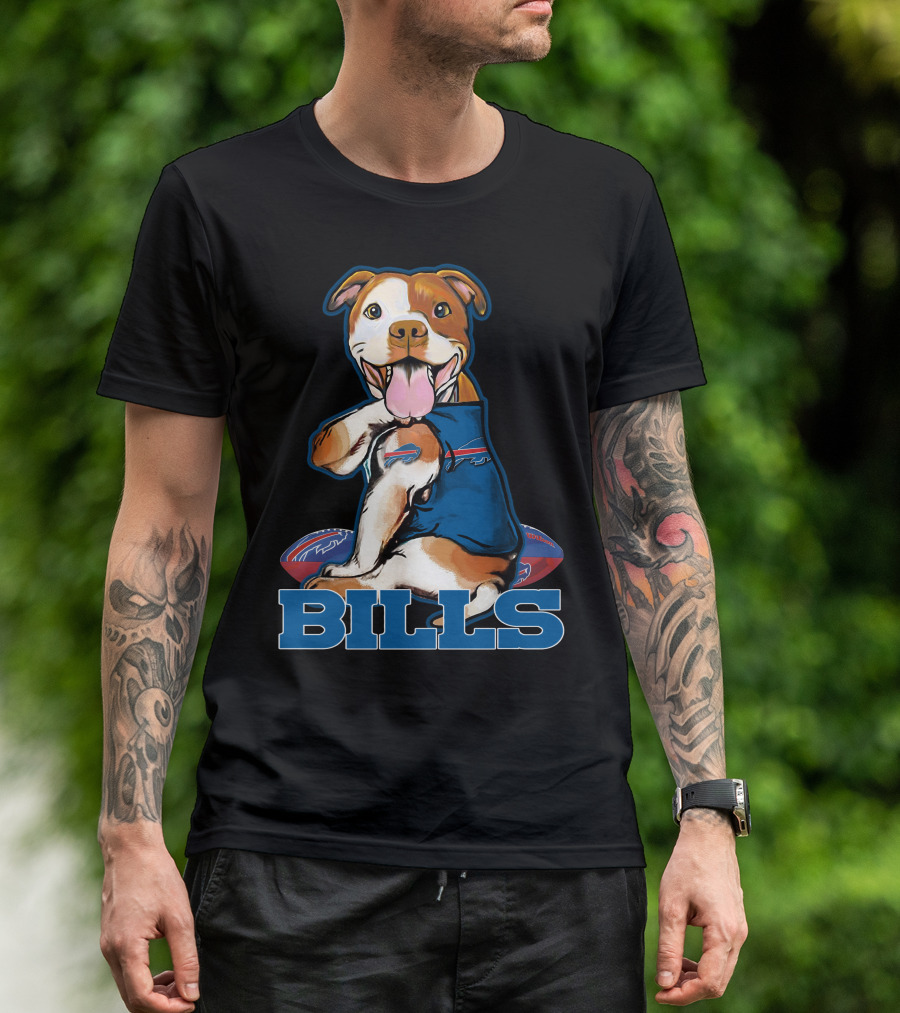 Bills Pitbull Football Fan T-Shirt