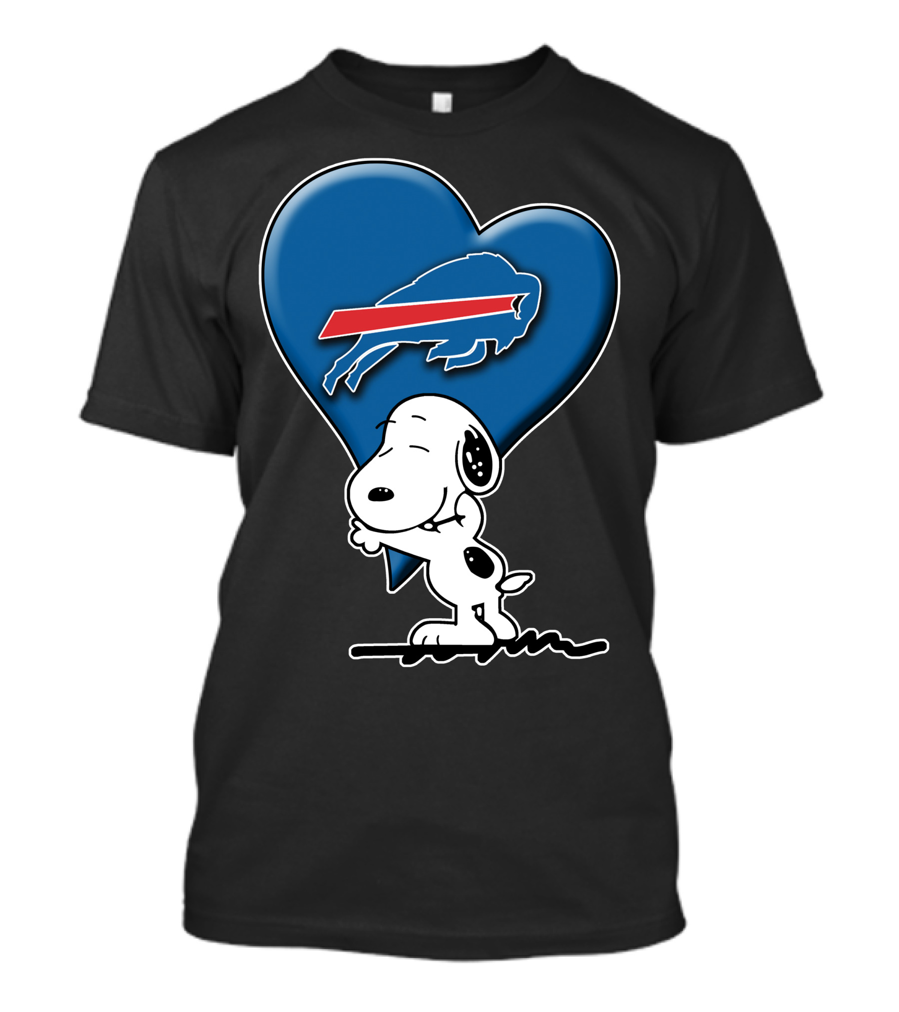 Snoopy Heart Hug Buffalo Bills T-Shirt