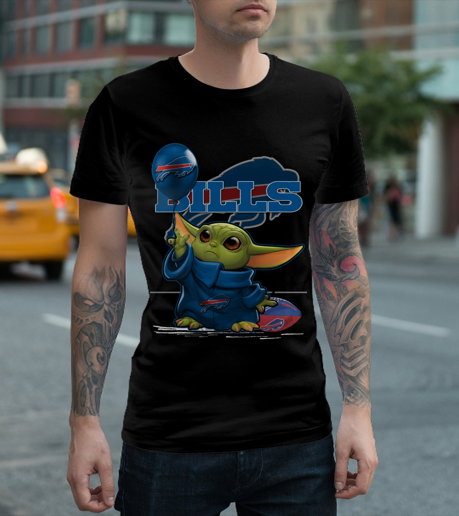 Yoda Bills Buffalo Football Balloon T-Shirt