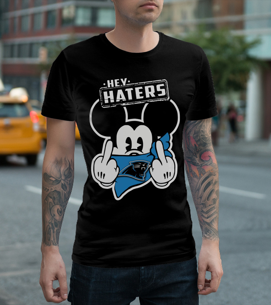 HEY HATERS MICK CAROLINA PANTHERS T-Shirt