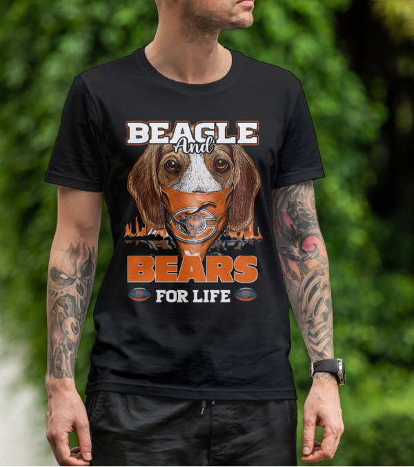 BEAGLE AND CHICAGO BEARS FOR LIFE T-Shirt