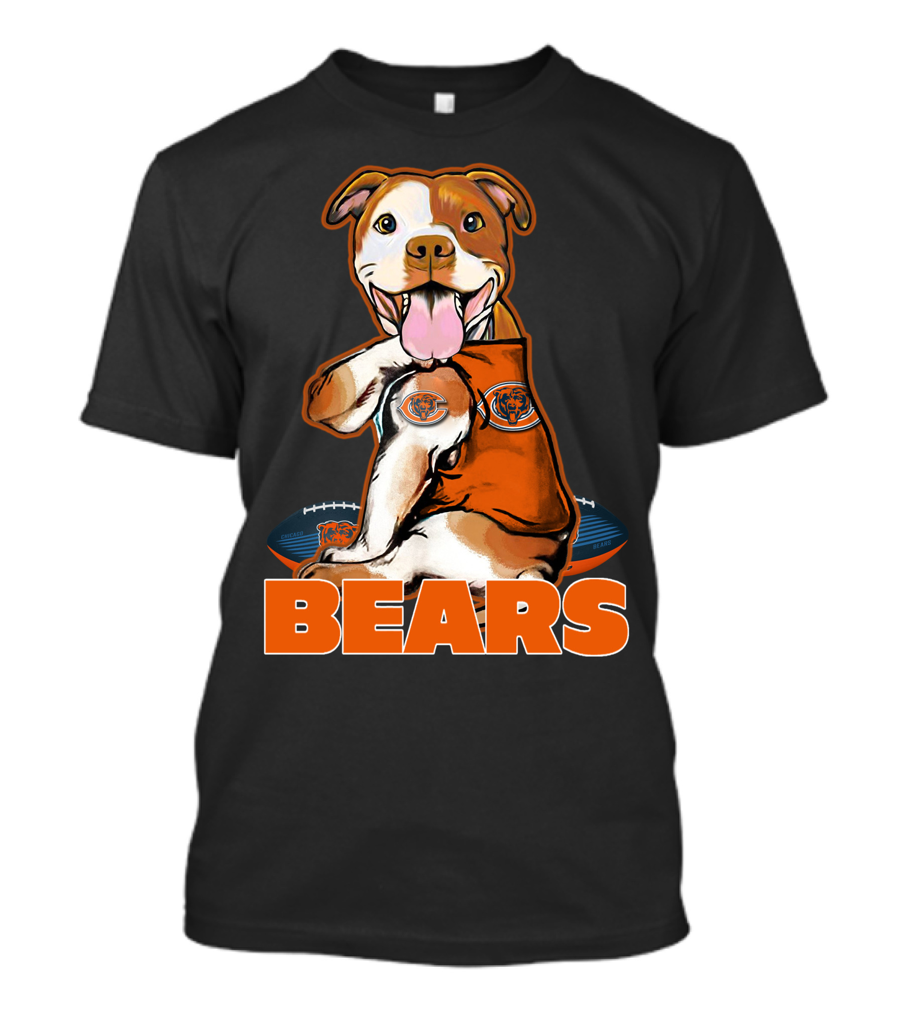 Pittbull CHICAGO BEARS NFL Football Fan Merchandise T-Shirt