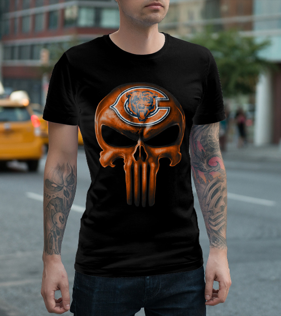 Chicago Bears Skull T-Shirt