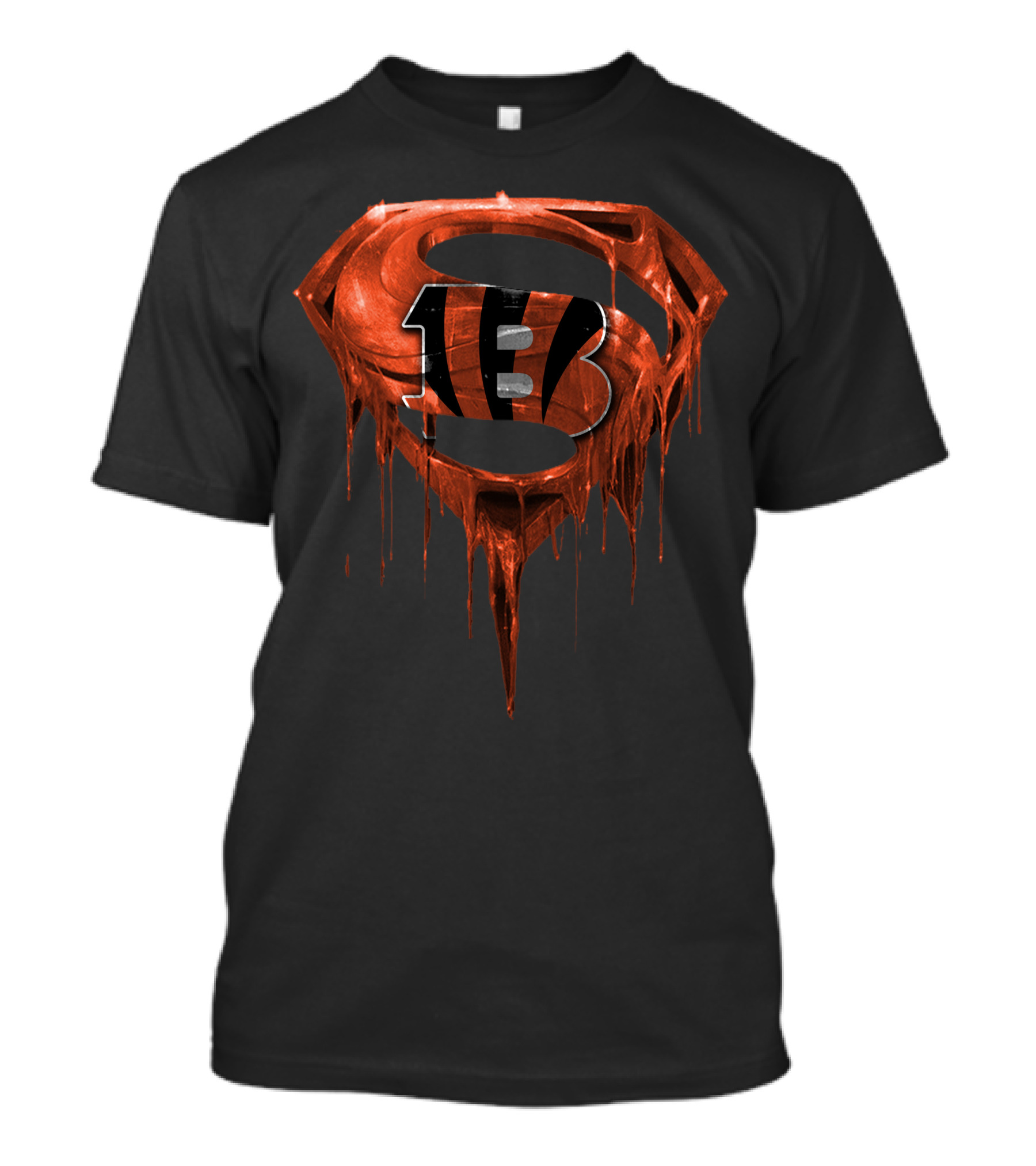 Cincinnati Bengals Superman Logo Fusion T-Shirt