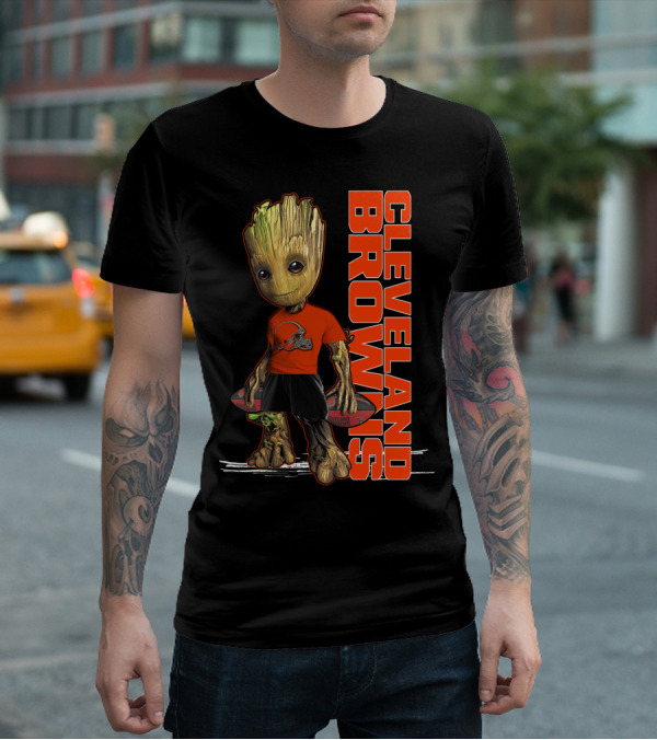 Groot Cleveland Browns NFL Team Spirit T-Shirt