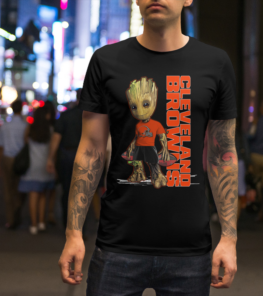 Groot Cleveland Browns NFL Team Spirit T-Shirt