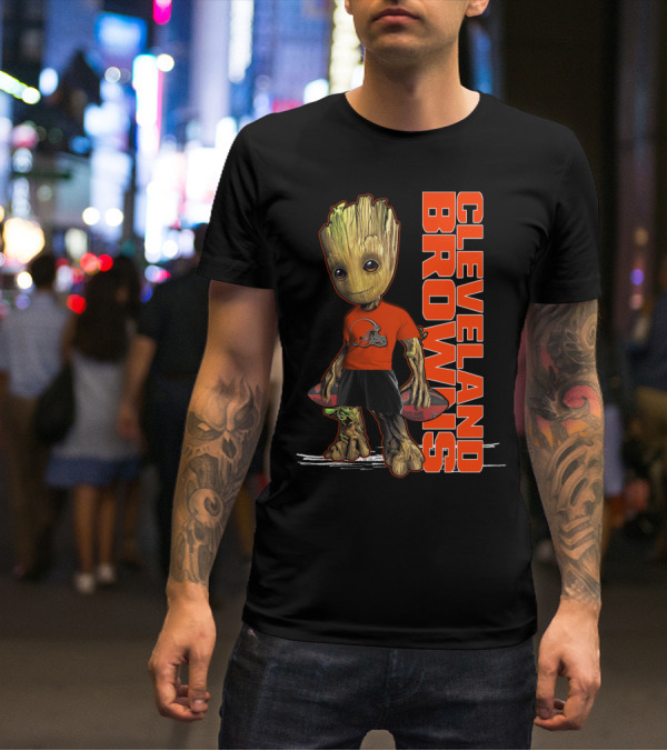 Groot Cleveland Browns NFL Team Spirit T-Shirt