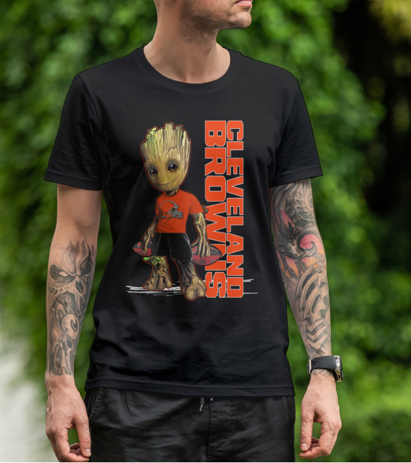 Groot Cleveland Browns NFL Team Spirit T-Shirt