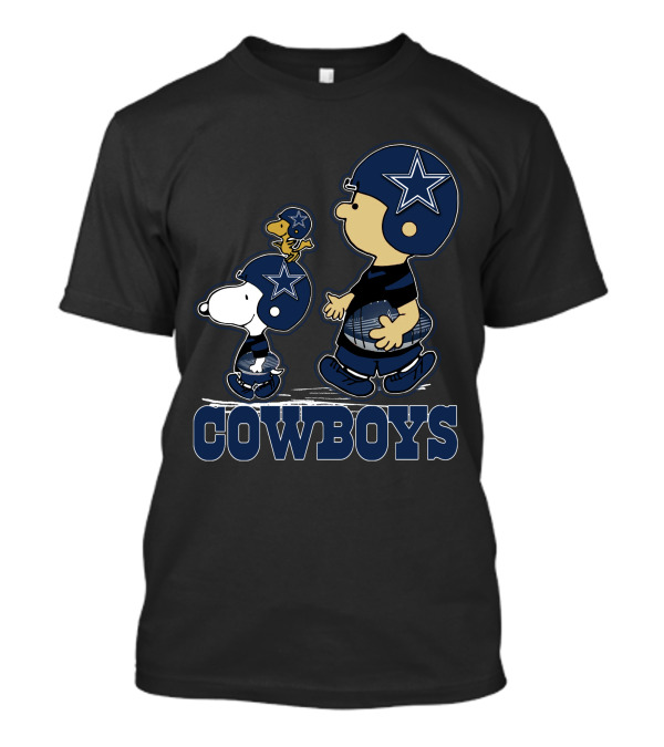 Snpfootball Dallas Cowboys Peanuts Characters Football Helmets T-Shirt