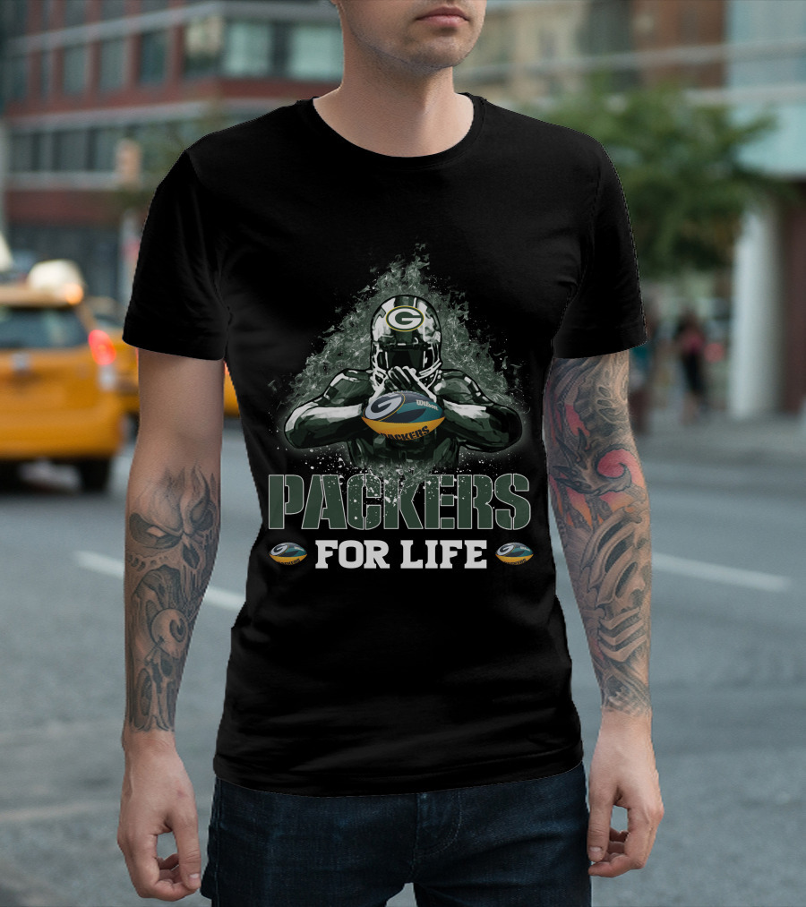 Packers For Life Green Bay Football Fan Spirit T-Shirt
