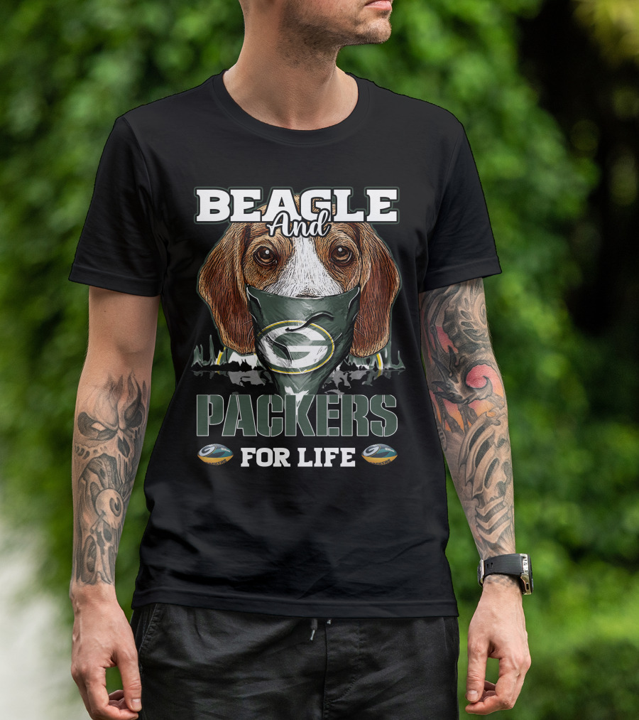 Beagle And Packers For Life T-Shirt