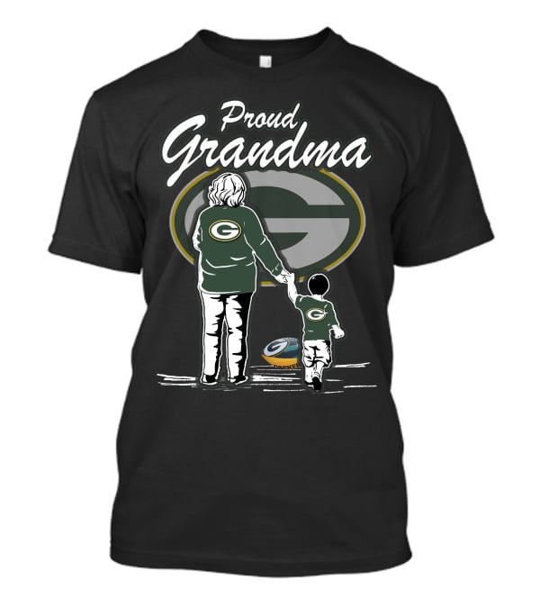 Proud Grandma Green Bay Packers Football Family Love T-Shirt