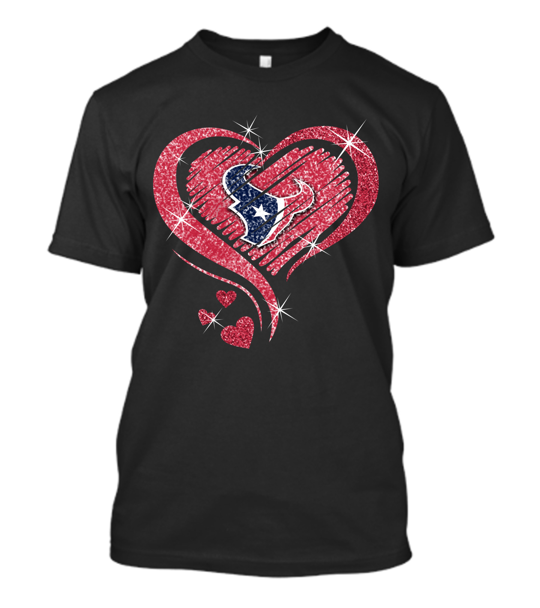 Heart Diamond Houston Texans T-Shirt